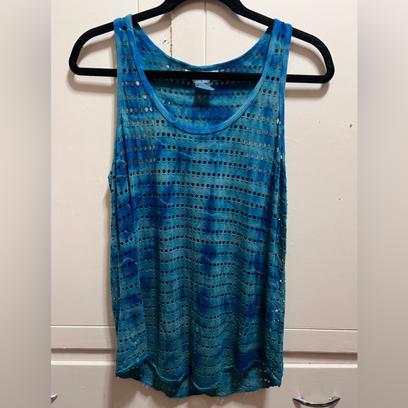 Hard Tail tank top tie dye fish net - Picture 1 of 6